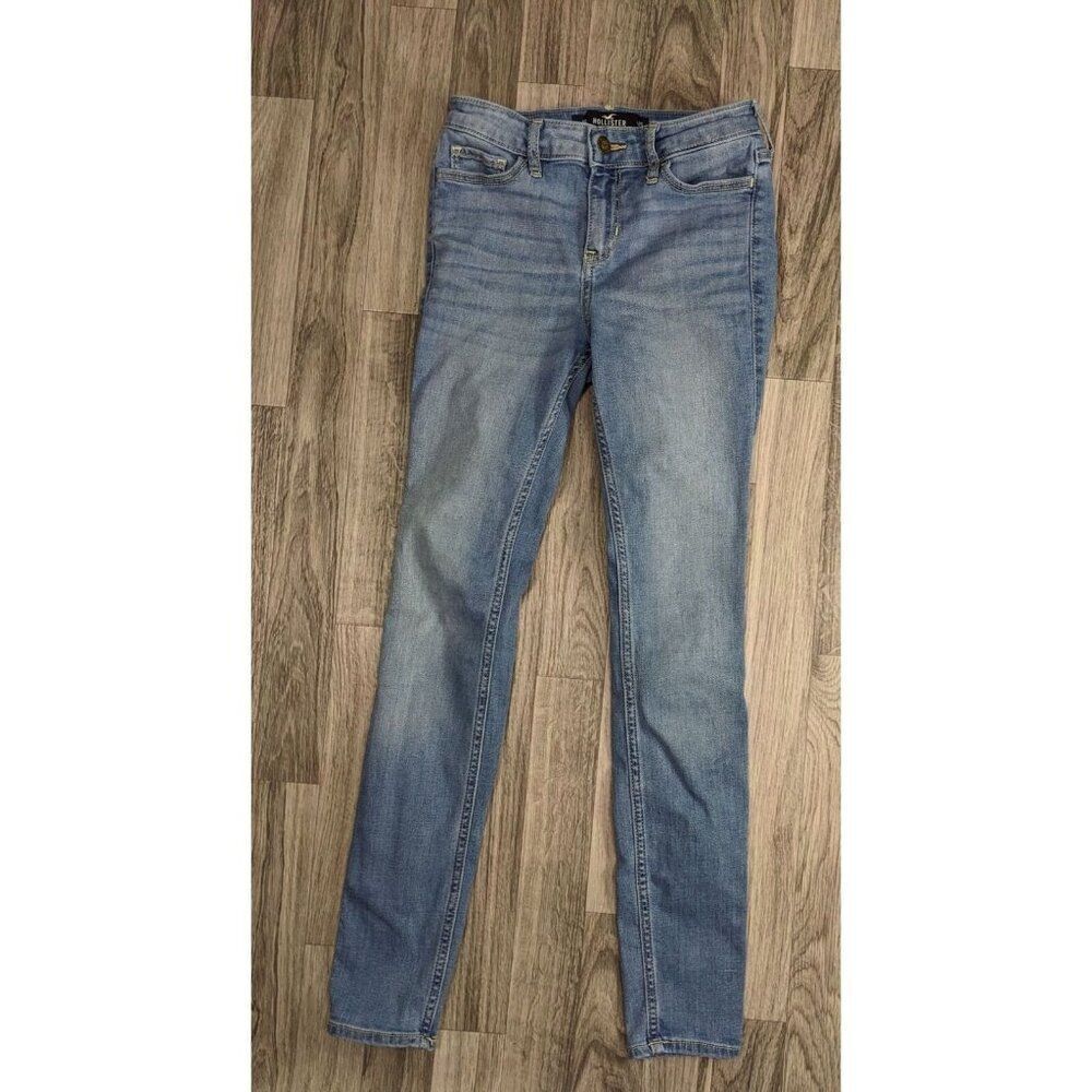 Hollister Sizeโ1/25 Short Mid Rise Super Skinny Embroidered Denim Jeansโ
